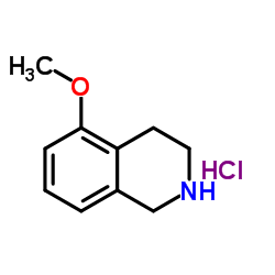 Isoquinoline, 1,2,3,4-tetrahydro-5-methoxy-, hydrochloride (1:1) Structure
