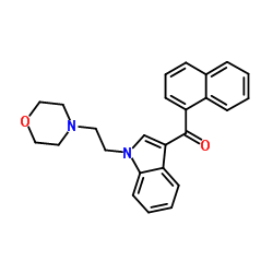 [1-[2-(4-吗啉基)乙基]-1H-吲哚-3-基]-1-萘基甲酮结构式