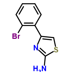 2-氨基-4-(2-溴苯基)噻唑结构式