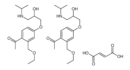 (E)-but-2-enedioic acid,1-[2-(ethoxymethyl)-4-[2-hydroxy-3-(propan-2-ylamino)propoxy]phenyl]ethanone Structure