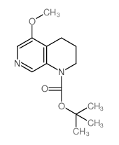 5-甲氧基-3,4-二氢-1,7-萘啶-1(2H)-羧酸叔丁酯结构式