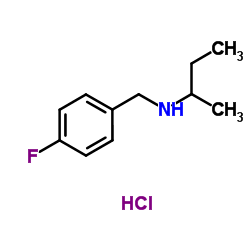 N-(4-Fluorobenzyl)-2-butanamine hydrochloride (1:1) Structure