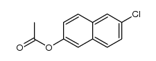 6-chloro-2-naphthyl acetate结构式