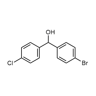 (4-Bromophenyl)(4-chlorophenyl)methanol Structure