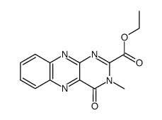 Ethyl 3-methyl-4-oxo-3,4-dihydrobenzopteridine-2-carboxylate Structure