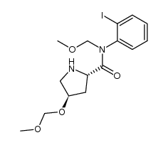 2-iodo-N-methoxymethyl-N-(N-trifluoroacetyl-4-methoxymethoxy-1-prolyl)aniline Structure