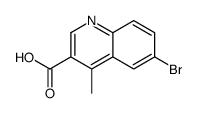6-溴-4-甲基喹啉-3-羧酸结构式