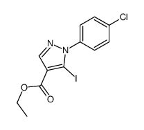 ethyl 1-(4-chlorophenyl)-5-iodopyrazole-4-carboxylate Structure