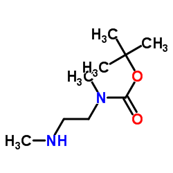 甲基(2-(甲基氨基)乙基)氨基甲酸叔丁酯结构式