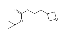 tert-butyl 2-(oxetan-3-yl)ethylcarbamate结构式