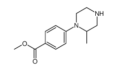 4-(2-甲基哌嗪-1-基)苯甲酸甲酯结构式