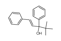 (E)-4,4-dimethyl-1,3-diphenylpent-1-en-3-ol结构式