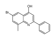 6-Bromo-4-hydroxy-8-methyl-2-phenylquinoline结构式