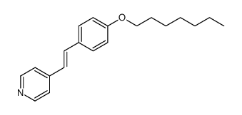 trans-1-(4-Heptyloxyphenyl)-2-(4-pyridyl)ethylene结构式