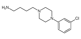 4-[1-(3-氯苯基)哌嗪-4-基]丁基胺结构式