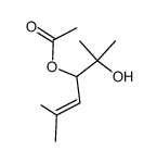 3-acetoxy-2,5-dimethyl-4-hexen-2-ol结构式