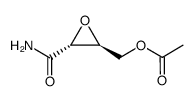 Oxiranecarboxamide, 3-[(acetyloxy)methyl]-, (2R-trans)- (9CI) Structure