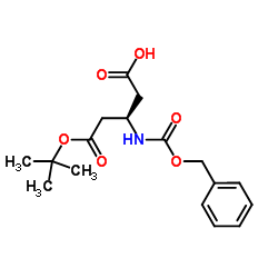 (S)-3-(((Benzyloxy)carbonyl)amino)-5-(tert-butoxy)-5-oxopentanoicacid结构式
