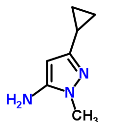 3-环丙基-1-甲基-1H-吡唑-5-胺结构式