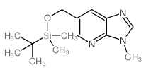 6-((叔-丁基二甲基甲硅烷氧基)甲基)-3-甲基-3H-咪唑[4,5-b] 吡啶结构式