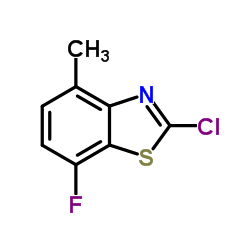 2-Chloro-7-fluoro-4-methyl-1,3-benzothiazole Structure