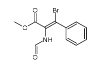(E)-methyl β-bromo-α-formylaminocinnamate结构式