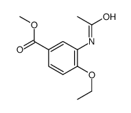 3-乙酰氨基-4-乙氧基苯甲酸甲酯结构式