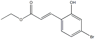 (E)-ethyl 3-(4-bromo-2-hydroxyphenyl)acrylate Structure