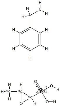 [13C3]-(±)-磷霉素苄胺盐结构式