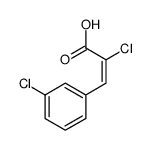 2-chloro-3-(3-chlorophenyl)prop-2-enoic acid Structure