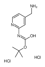 2-(BOC-AMINO)-4-(AMINOMETHYL)PYRIDINE DIHYDROCHLORIDE Structure