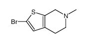 (9CI)-2-溴-4,5,6,7-四氢-6-甲基-噻吩并[2,3-c]吡啶结构式