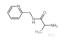 2-Amino-N-(2-pyridinylmethyl)propanamide hydrochloride Structure