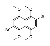 2,6-dibromo-1,4,5,8-tetramethoxynaphthalene结构式