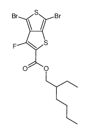 4,6-二溴-3-氟噻吩并[3,4-b]噻吩-2-甲酸2-乙基己酯结构式