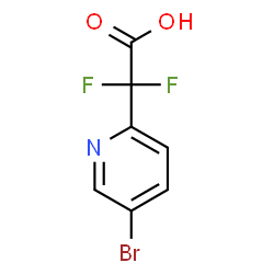 2-(5-bromopyridin-2-yl)-2,2-difluoroacetic acid Structure