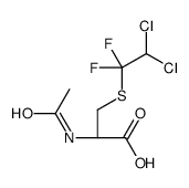 (2R)-2-acetamido-3-(2,2-dichloro-1,1-difluoroethyl)sulfanylpropanoic acid结构式