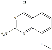 4-氯-8-甲氧基-2-喹唑啉胺结构式
