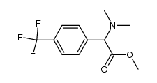 2-(N,N-dimethylamino)-2-(p-(trifluoromethyl)phenyl)acetic acid methyl ester Structure