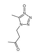 5-methyl-1-(3-oxobutyl)-1H-tetrazole 4-oxide Structure