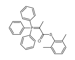 2-(triphenylphosphoranylidene)propanethioic acid S-(2,6-dimethylphenyl) ester Structure