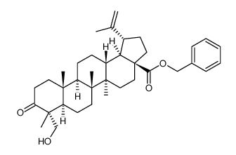 benzyl 3-oxo-23-hydroxy-lup-20(29)-en-28-oate结构式