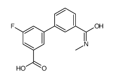 3-fluoro-5-[3-(methylcarbamoyl)phenyl]benzoic acid Structure