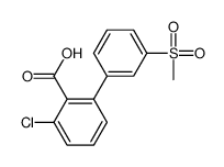 2-chloro-6-(3-methylsulfonylphenyl)benzoic acid Structure
