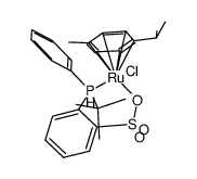 [Ru(p-cymene)(k(2)-o-tBuPPBS)Cl] Structure