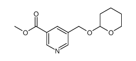 methyl 5-(((tetrahydro-2H-pyran-2-yl)oxy)methyl)nicotinate结构式
