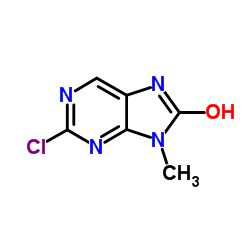 2-氯-9-甲基-7H-嘌呤-8(9H)-酮结构式