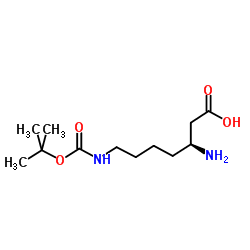 (3S)-3-Amino-7-({[(2-methyl-2-propanyl)oxy]carbonyl}amino)heptanoic acid picture