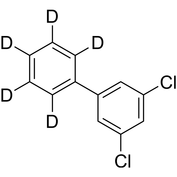 3,5-Dichlorobiphenyl-2′,3′,4′,5′,6′-d5 Structure
