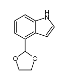 4-(1,3-dioxolan-2-yl)-1H-indole结构式
